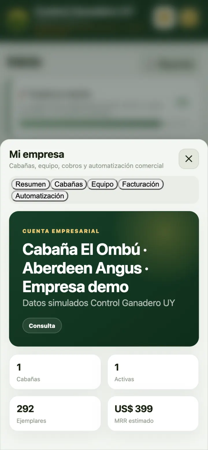 Mi empresa: cabañas y personas.